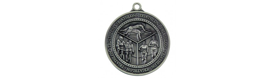 OLYMPIA TRIATHLON MEDAL 60MM - GOLD, SILVER & BRONZE OLYMPIA TRIATHLON MEDAL 60MM - GOLD, SILVER & BRONZE
